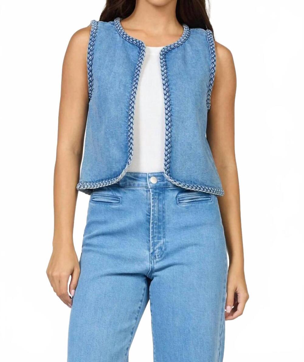 NEW DEAR JOHN DENIM abby vest in denim